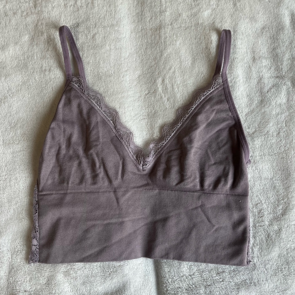 Forever 21 purple lace tank top- size S